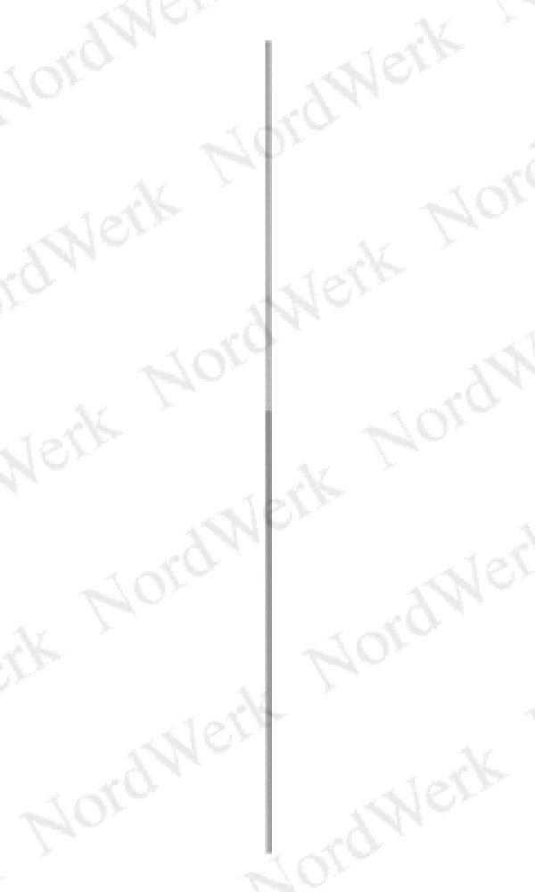 NordWerk СТМРA-16/10-4000 – Молниеприемник высотой 4,0 метра (AlMgSi; d=16/10, L=3000/1000; с резьбой М16)