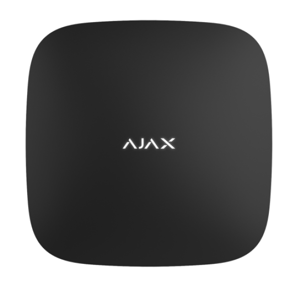 Ajax Hub Plus - интеллектуальная централь системы безопасности c 2xSIM 3G, Ethernet и WiFi. Цвет черный
