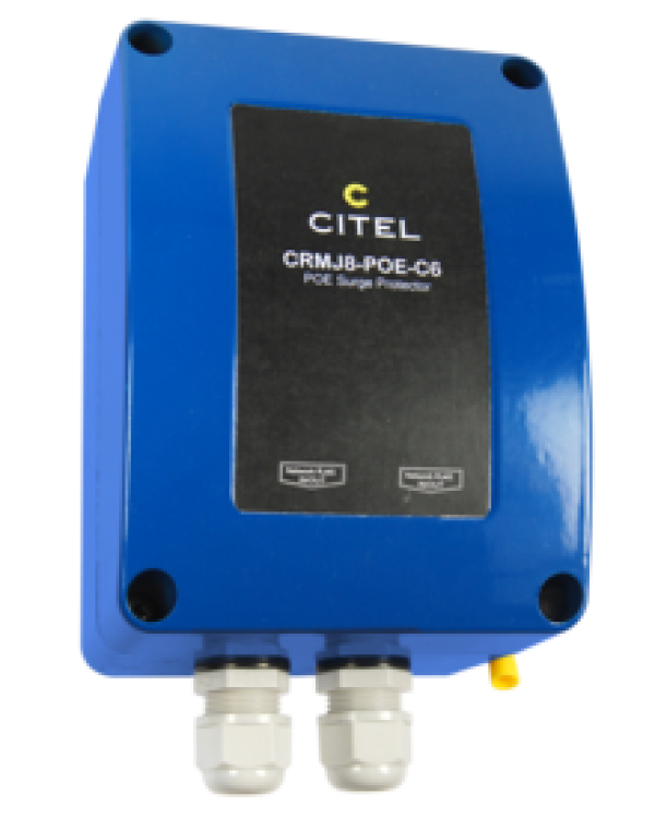 CITEL CRMJ8-POE-C6 УЗИП уличной установки с PoE IP66 /Сеть 
 POE и 10Gigabit Ethernet, high POE / 5 Vdc 48 Vdc