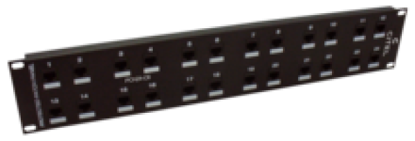 CITEL PCH24-C6 Групповой модуль защиты для монтажа в 19-дюймовую стойку. Защита 24 портов . Сеть100/1000/10G BaseT, RS422, RS485, RS423, Ethernet