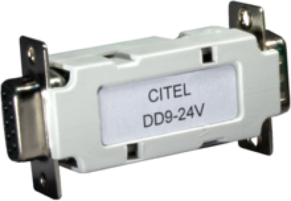 CITEL DD9-24V УЗИП с разъёмом D-Sub 9-пиновый разъем, сеть RS232, RS485, 4-20 мA , Макс. пропускная способность < 40 Mbps, UN 12VDC UC 15VDC