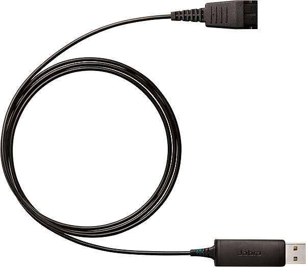 Jabra USB-адаптер QD на USB Jabra LINK 230, подключение проводных QD-гарнитур Jabra к софтфону