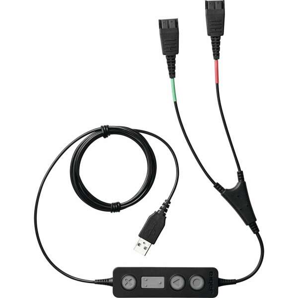Jabra шнур для обучения Supervisor Y-шнур, USB на 2xQD, модуль управления и mute на шнуре