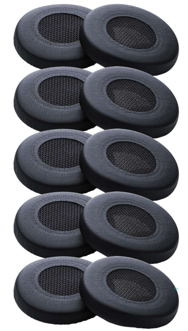 Jabra кожаные подушечки увеличенного диаметра для Jabra PRO 9400, цвет черный (10 шт.)