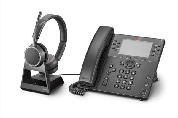 Plantronics Voyager 4220 Office-1 — беспроводная гарнитура для стационарного и мобильного телефонов (Bluetooth)