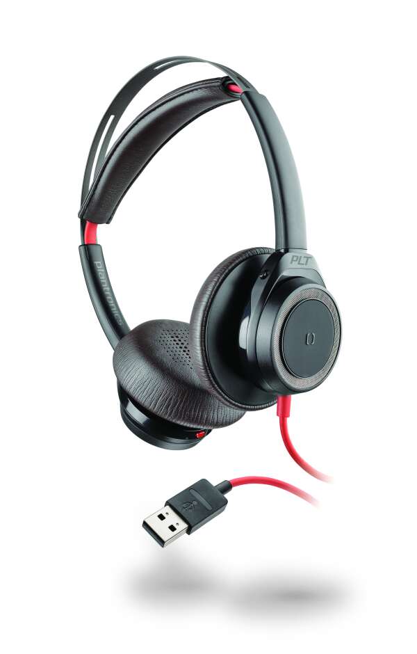 Plantronics BlackWire 7225 — проводная гарнитура без штанги микрофона с активным шумоподавлением (USB A), чёрная