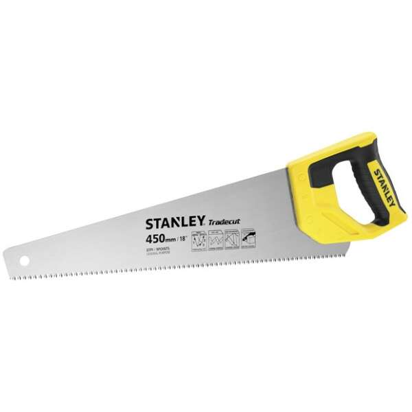 Stanley STHT20354-1 - Ножовка по дереву TRADECUT с закаленным зубом 7 TPI х 450мм