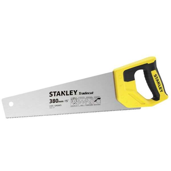 Stankey STHT20349-1 - Ножовка по дереву TRADECUT с закаленным зубом 11 TPI х 380мм
