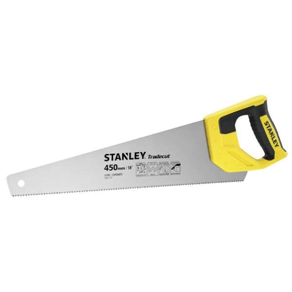 Stanley STHT20355-1 - Ножовка по дереву TRADECUT с закаленным зубом 11 TPI х 450мм