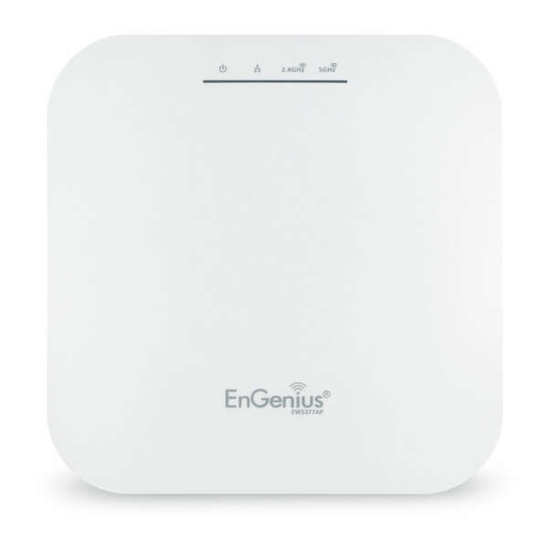 Engenius EWS377AP - Точка доступа Wi-Fi 802.11abgn/ac/ax, потолочная, два диапазона 2,4 и 5 ГГц, 1148+2400Mbps 4T4R BLE 2.5GbE PoE.at 3dBi