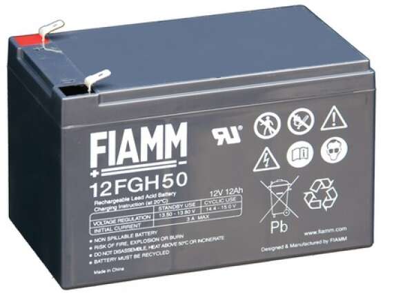 FIAMM 12 FGH 50 - батарея аккумуляторная серии FGН (12 В, 12 Ач, 151х98х94 мм, 4,2 кг)