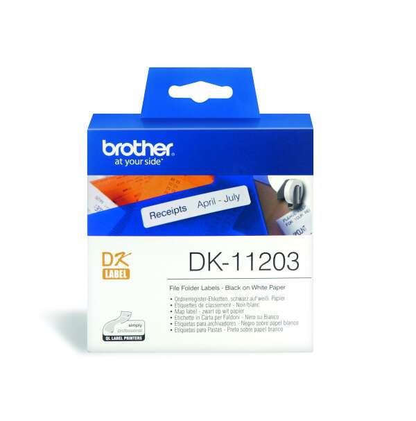 BROTHER DK-11203 - наклейки для папок 17х87 мм