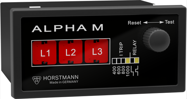Horstmann индикатор КЗ ALPHA M - с комплектом ТТ на проводники 15-52 мм