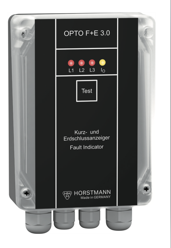 Horstmann OPTO-F+E 3.0 индикатор КЗ и замыкания на землю на стену с фазным ТТ 22-42 мм и суммирующим ТТ до 115 мм