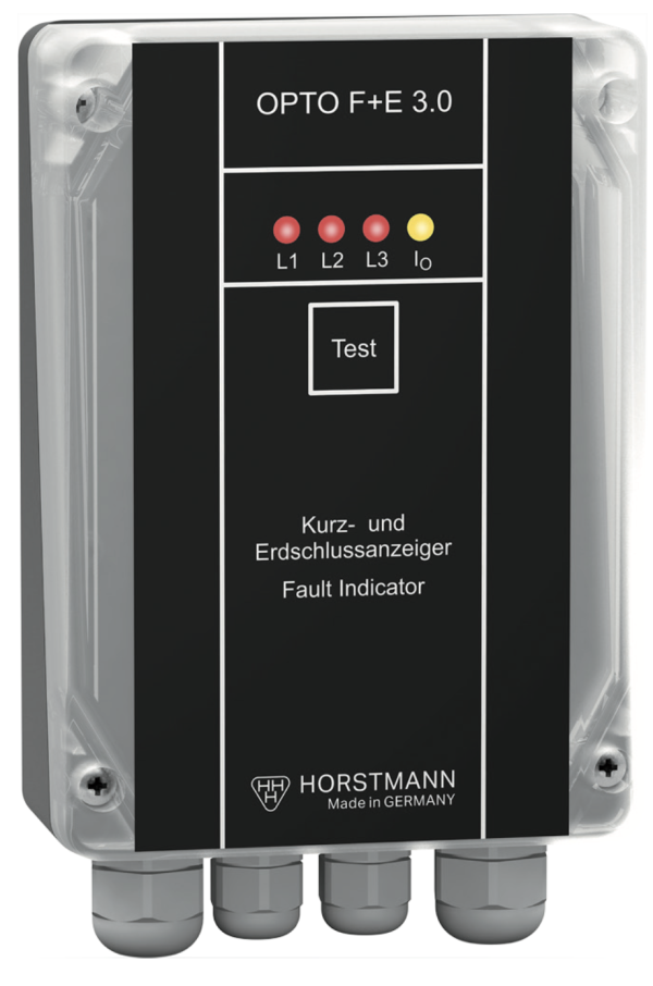 Horstmann OPTO-F+E 3.0 - индикатор КЗ и замыкания на землю на стену с фазным ТТ 40-60 мм и ТТ суммарного тока до 115 мм