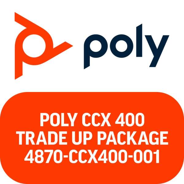 Сервис Polycom VVX Trade Up to Microsoft Teams, включает 2 года лицензии Polycom Premier и одно техническое обновление VVX400/411/500/600 на телефон CCX400