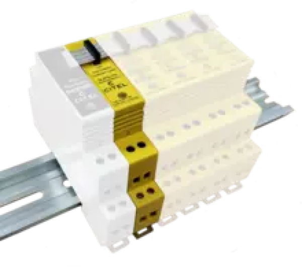 CITEL DLATS-170 УЗИП на DIN рейку 1 парный для линий данных - Un: 170 В  - Сеть RTC, ADSL2, SDSL  Iimp 5 kA  In 5 kA Imax 20 ka  Il300 mA удаленная сигнализация срабатывания