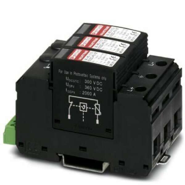 PHOENIX CONTACT — VAL-MS-T1/T2 600DC-PV/2+V-FM Молниеотвод / разрядник для защиты от импульсных перенапряжений типа 1/2