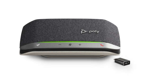 Poly Sync 20+ — USB/Bluetooth спикерфон для ПК и мобильных устройств (USB-C, адаптер BT600C)