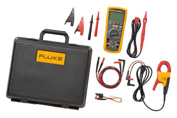 Fluke 1587/i400 FC - комплект из мультиметра-мегаомметра Fluke 1587 FC и токоизмерительных клещей i400 с зажимами для адаптера