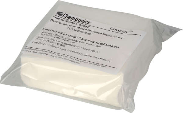 Chemtronics 6704F - салфетки безворсовые (102 х 102 мм; 100 шт)