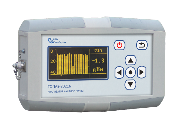 ТОПАЗ-8021N - селективный измеритель оптической мощности (анализатор CWDM каналов)