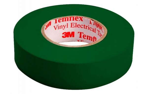 3M Temflex™ 1300 - изоляционная лента, зеленая, 19 мм х 20 м х 0,13 мм