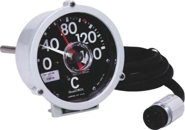 Qualitrol 165/167 - термометр с 5-дюймовым циферблатом для монтажа на боковой плоскости оборудования