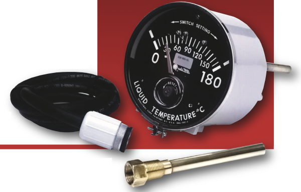 Qualitrol 120 - термометр с креплением на боковой поверхности и циферблатом 6 дюймов