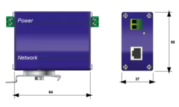 CITEL MSP-VM12/R УЗИП для камер видеонаблюдения. Защита по Питанию(UN 12 В АС / В DC) и линии данных (RJ45 - 4пары, UC 8Vdc)