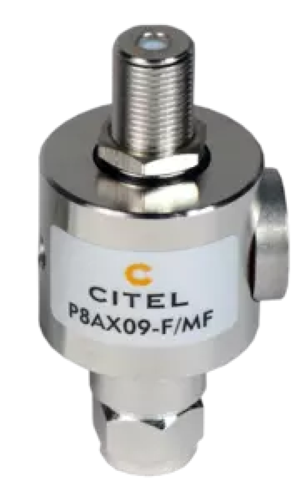 CITEL P8AX09-F/MF ВЧ коаксиальное устройство защиты / Разъем : F / Iimp-1 kAIn-5 kA Imax-20kA / Сопротивление 75 ohms