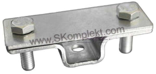 GALMAR GL-11751R — Зажим к фасаду/стене для плоского токоотвода (до 40*6 мм; нерж. сталь)