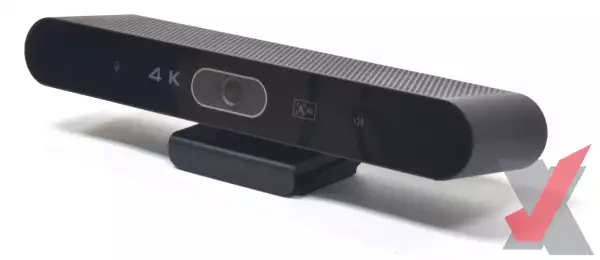 VoiceXpert VXV-211-UMS - компактный видеобар, 4K, обзор 94°, автонаведение, автокадрирование, микрофоны, динамик, USB-подключение