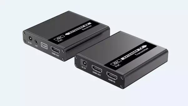 Lenkeng LKV223P - Удлинитель HDMI, 4K, CAT6/6a/7 до 40/70 метров, PoC, проходной HDMI, аудио выход