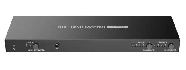 Lenkeng LKV422 - Матричный коммутатор 4x2 HDMI 2.0, 4K
