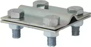 ZANDZ ZZ-202-020 — зажим для круглого проводника и полосы (D6-10 мм; до 30х4; оцинкованная сталь)