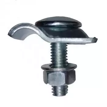 ZANDZ ZZ-202-041 — Клемма-зажим для круглого проводника (D6-10 мм; оцинкованная сталь)