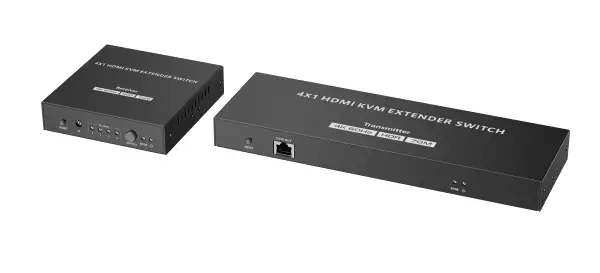 Lenkeng LKV441EX — Переключатель-удлинитель HDMI KVM 4 в 1, 4K, CAT6, до 70 метров