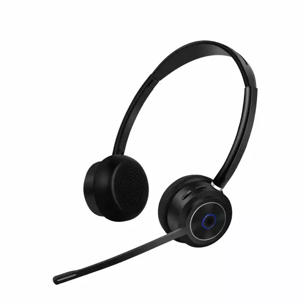 VoiceXpert VXH-1000D-BTD — Беспроводная Bluetooth-гарнитура с шумоподавлением микрофона (2 динамика, Bluetooth, адаптер USB-A)