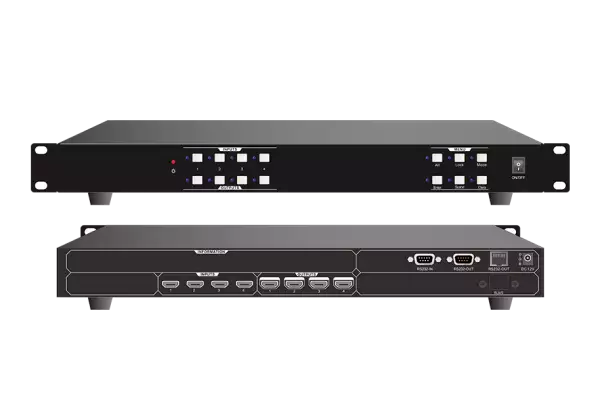 Tendzone VPS-0404-4K — Матричный коммутатор HDMI 4×4, 4K30, бесподрывный