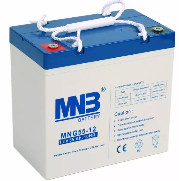 MNB MNG55-12 Аккумуляторная батарея серии MNG  (12 В, 55 Ач, 230х137х210 мм, 17.5 кг)