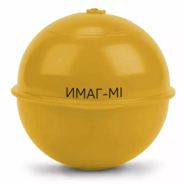 ИМАГ-MI-04 - шаровой интеллектуальный маркер ИМАГ для ВОЛС (желт/черн)