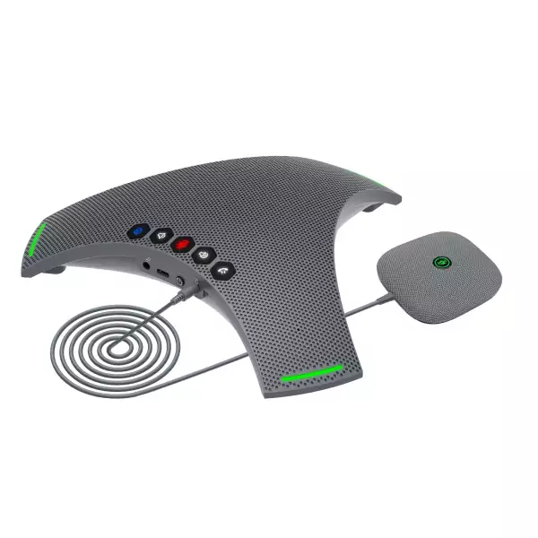 VoiceXpert VXA-212-UBE - USB/Bluetooth спикерфон, дополнительный внешний микрофон, каскадное подключение, DSP аудио, Hi-Fi динамик, аккумулятор
