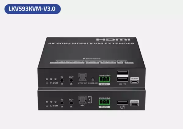 Lenkeng LKV593KVM-V3.0 — Удлинитель HDMI KVM по витой паре cat6, 4K, до 80 м