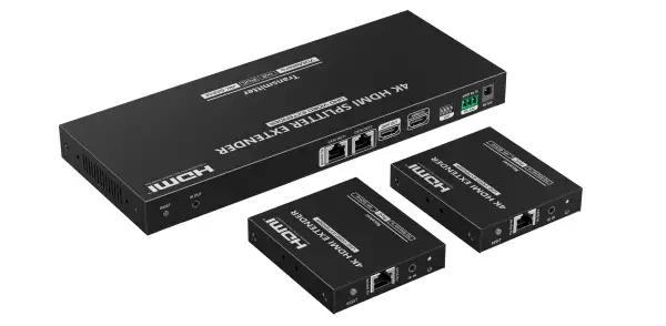 Lenkeng LKV822P-N — Удлинитель-разветвитель 1×2 HDMI по витой паре, 4K, до 70 м