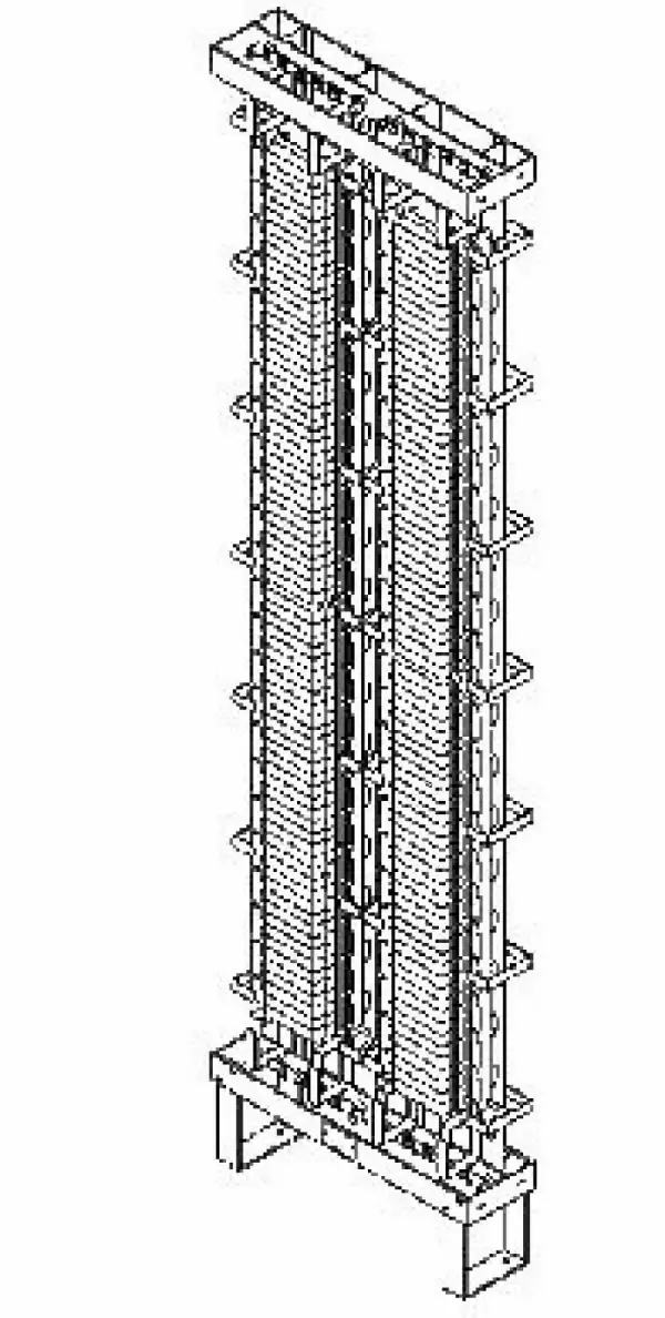 ССКТБ ТОМАСС СУ2/20-С3-СК - Стойка универсальная  2-рядная 1480 пар LSA-PROFIL с кабельспуском