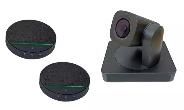 VoiceXpert VXV-362-KIT - комплект оборудования для малых конференц-комнат и переговорных, состав комплекта: PTZ-камера VXV-362-UHD и спикерфоны VXA-122-KIT