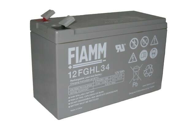 FIAMM 12 FGHL 34 - батарея аккумуляторная серии FGHL (12 В, 9 А/ч, 151х65х94 мм, 2,7 кг)