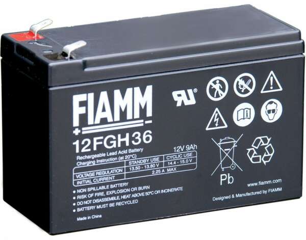FIAMM 12 FGH 36 - батарея аккумуляторная серии FGН (12 В, 9 Ач, 151х65х94 мм, 2,8 кг)