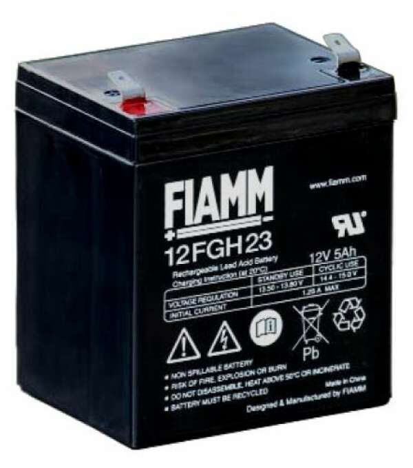 FIAMM 12 FGH 23 - батарея аккумуляторная серии FGН (12 В, 5 Ач, 90х70х102 мм, 2 кг)